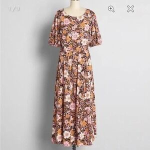 Princess Highway‎ X ModCloth Foral Midi Dress 10